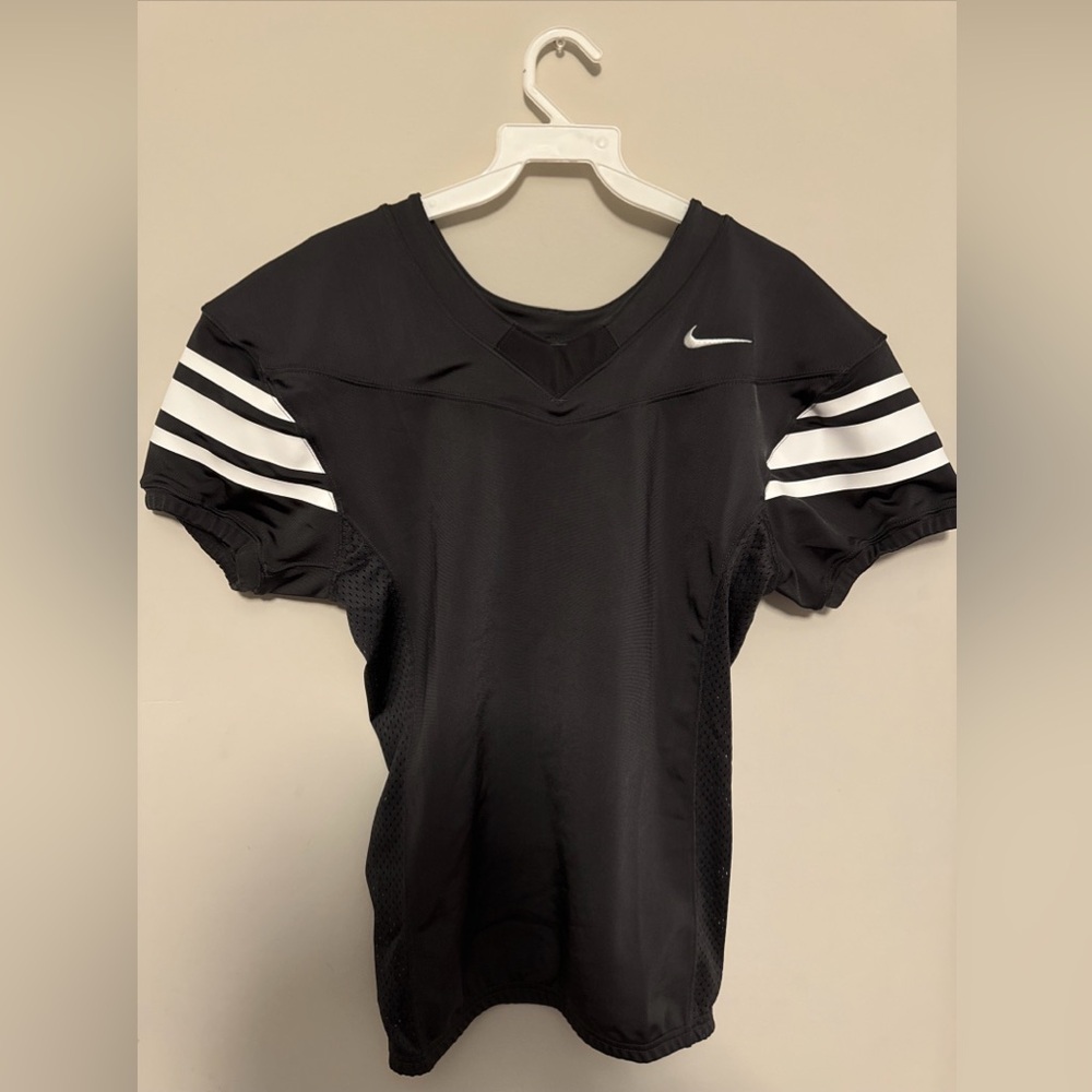 Nike Stock Vapor Pro Football Jersey Boy's Dark Gray w/White LG CI3909-061